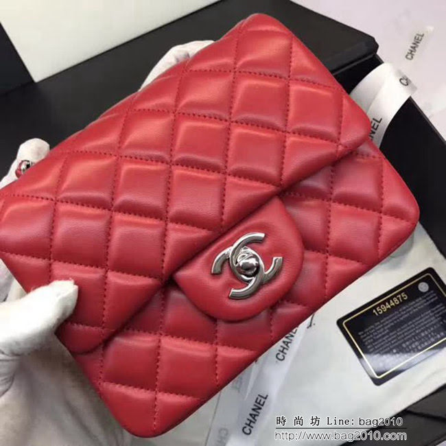 香奈兒CHANEL 升級版A1115進口小羊皮金銀鏈條單肩斜挎包 DSC1621